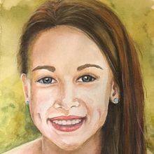 My project in Watercolor Portrait from a Photo course. Watercolor Painting project by Loraine Liebenberg - 07.23.2020
