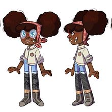 Minha proposta para a Chloe! <3 . Animation, 2D Animation, Concept Art, Drawing, Character Design, and Traditional illustration project by Tatiana Queiroz - 07.24.2020