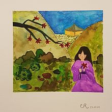 Meu projeto do curso: Ilustração em aquarela com influência japonesa. Traditional illustration project by Clarice Ribemboim - 07.24.2020