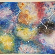 Galaxia. Traditional illustration project by Francis Morales - 07.24.2020