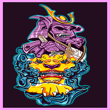 Mi Proyecto del curso: Ilustración vectorial: más volumen y rock and roll, ultimo samuirai con perro fu . Digital Illustration project by Josue Morgan - 07.25.2020