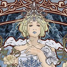 La Reina de la Nieve. Projekt z dziedziny Trad, c, jna ilustracja, Ilustracja c, frowa i Ilustracje dla dzieci użytkownika Celeste Vargas Hoshi - 14.01.2020