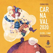 Propuesta cartel Carnaval Ciudad Real 2020. Poster Design project by Fernando Fernandez Camacho - 02.13.2020