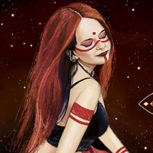 Red Wolf. Desenho de retrato e Ilustração digital projeto de Alexandra Beltran Molina - 18.07.2020