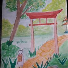 Mi Proyecto del curso: Ilustración en acuarela con influencia japonesa. Un projet de Illustration traditionnelle de seroni_67susana - 25.07.2020