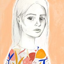 Mi Proyecto del curso: Retrato con lápiz, técnicas de color y Photoshop. Un progetto di  di Paloma Marqués - 26.07.2020