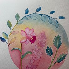 Mi Proyecto del curso: Técnicas de acuarela en negativo para ilustración botánica. Traditional illustration project by Hellen Birchmeier Cabello - 08.04.2020