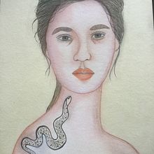 Mi Proyecto del curso: Ilustración con pastel y lápices de colores. Portrait Drawing project by Irene Calero - 07.26.2020
