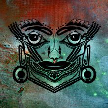 Mi Proyecto del curso: Ilustración en negro y pintura  acrilica . Un projet de Illustration traditionnelle, Peinture acr , et lique de Carla Capandeguy - 26.07.2020