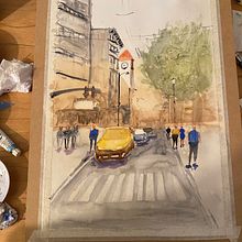 Mi Proyecto del curso: Paisajes urbanos en acuarela. Un progetto di Pittura ad acquerello di Lu Vila Moret - 26.07.2020