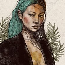 Mi Proyecto del curso: Retrato ilustrado con Procreate. Un progetto di Disegno digitale di Gabriela Medellin - 27.07.2020