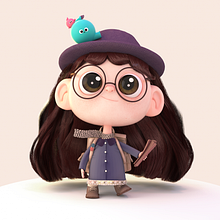 My project in Creation of Characters: From 2D to 3D course. 3D Character Design project by SORAE _ - 07.27.2020