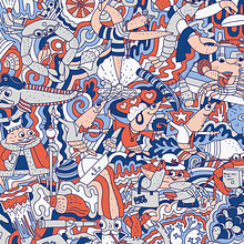 My project in Doodle-Style Vector Illustration course: creatures of the sea. Projekt z dziedziny Ilustracja c, frowa i Grafika wektorowa użytkownika Helen Munch-Ellingsen - 27.07.2020