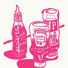 Pink sauce. Drawing project by Nick Peill - 07.27.2020