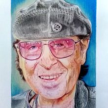 My project in Realistic Portrait with Coloured Pencils course. Desenho, e Desenho de retrato projeto de Krisztina Hepp - 27.07.2020