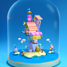 La casa pirata. 3D Modeling project by Laura Beneto - 07.09.2020