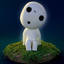 Kodama - La princesa Mononoke. 3D Modeling project by Laura Beneto - 07.23.2020