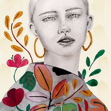 Mi Proyecto del curso: Retrato con lápiz, técnicas de color y Photoshop.  project by purrmotivation - 07.27.2020