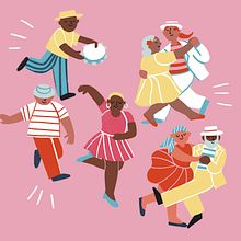 Dança- Sorria 73. Digital Illustration, and Traditional illustration project by Giovana Medeiros - 07.27.2020