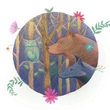 Fox and Owl and Bear oh my!. Digital Drawing project by Valya Papadopoulou - 07.27.2020