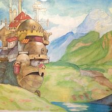 El increíble castillo vagabundo . Traditional illustration, Painting, and Watercolor Painting project by Ariadne Flores - 07.28.2020