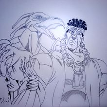 The magician . Drawing & Ink Illustration project by Ariadne Flores - 07.28.2020