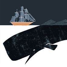 MOBY DICK - LA GRANJA. Graphic Design, and Traditional illustration project by Oscar Gómez Trigo - 07.28.2020