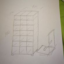 mueble zapatero con la técnica de encastre. Woodworking project by Marcelo Allende - 07.28.2020