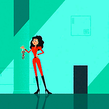 Diana (Mi Proyecto del curso: Animación vectorial estilo cuadro a cuadro con After Effects). Animation, 2D Animation, and Character Animation project by Sergio Pérez Tejero - 07.28.2020