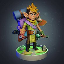 Modelado 3D de Link. 3D, 3D Design, and 3D Modeling project by Diego Peña - 07.29.2020