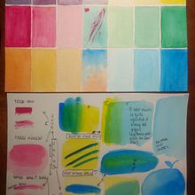 combinaciones de color. Watercolor Painting project by Marìa Inès Garin - 07.29.2020