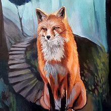 Zorro. Acr, and lic Painting project by Valentina Mendiburo - 07.29.2020