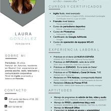 Mi CV. Un progetto di Comunicazione di Laura González Menéndez - 29.07.2020