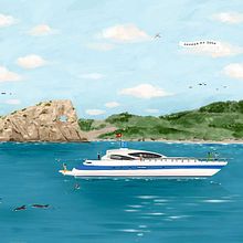 Sa Foradada (Mallorca, España). Artistic Drawing, Digital Drawing, Traditional illustration, and Digital Illustration project by Félix Díaz de Escauriaza - 06.30.2020