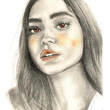 Naranja. Desenho de retrato projeto de Begoña Blázquez Parro - 29.07.2020