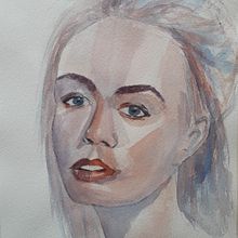 Mi Proyecto del curso: Retrato artístico en acuarela. Un proyecto de Ilustración tradicional de Lola García - 29.07.2020