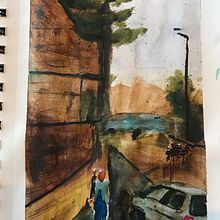 My project in Urban Landscapes in Watercolor course. Un proyecto de Pintura a la acuarela de Lauren Schauf - 29.07.2020