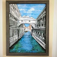 Older work - Venice . Pictură acrilică de Mary Lagdameo - 07.30.2020