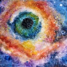 Nebulosa "El ojo de Dios". Traditional illustration project by Pili Avendaño - 07.29.2020