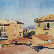 Florence, watercolor. Architecture, Fine Arts, and Painting project by Ekaterina Chistiakova - 07.30.2020