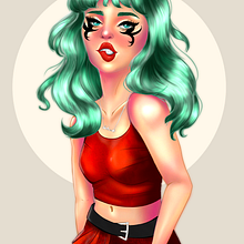 Mi Proyecto del curso: Retrato de personajes femeninos con Procreate. Un projet de Illustration numérique de tesandwhite - 30.07.2020