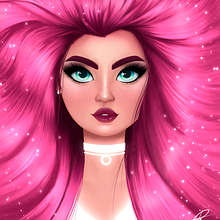 Meu projeto do curso: Retrato de personagens femininas com Procreate. Drawing, Digital Drawing, Painting, and Digital Painting project by Rômulo de Lima - 07.30.2020