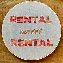 My project in Embroidered Letters: Thread as a Graphic Tool course. Embroider project by Erica Beaty - 07.30.2020