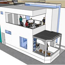 Book Café - Taller III. Een project van Architectuur van Frank Michael Vila Jhong - 30.07.2020