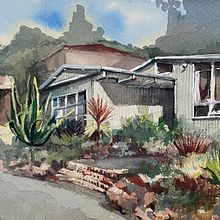 My project in Architectural Sketching with Watercolor and Ink course. Projekt z dziedziny  Sztuki piękne użytkownika Yulia Frumkin - 31.07.2020