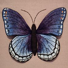 Butterfly Blue. Un proyecto de Bordado de Amanda Hendrickson - 11.09.2020