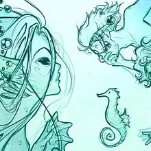 Mermay . Digital Drawing, and Traditional illustration project by Kaos - 06.05.2018