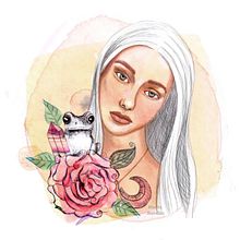 Meu projeto do curso: Retrato ilustrado em aquarela Ein Projekt aus dem Bereich Aquarellmalerei von Marília Brandão - 01.08.2020