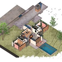 Proyecto Ilustración digital de proyectos arquitectónicos. Un projet de Architecture, Illustration architecturale , et Modélisation 3D de Jose Chávez - 01.08.2020