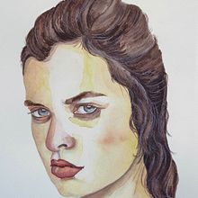 My project in Watercolor Portrait from a Photo course. Projekt z dziedziny Malowanie akwarelą użytkownika koutna_marianna - 01.08.2020